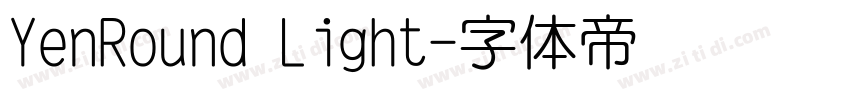 YenRound Light字体转换